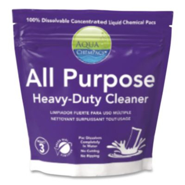 All Purpose Heavy-Duty Cleaner, Lavender Scent, 20 Chempacs/Pack, 12 Packs/Carton