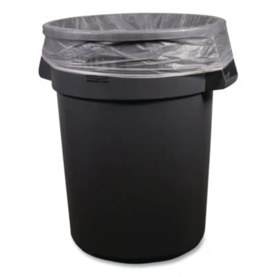 Linear Low-Density Can Liners, 45 Gal, 3 Mil, 40" x 48", Clear, 75/Carton