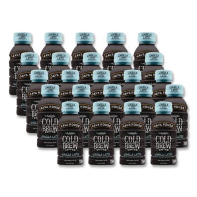 Cold Brew Coffee, Vanilla Latte, 8 Oz Bottle, 24/Carton