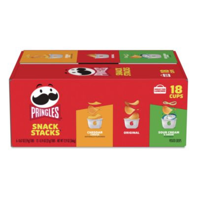 Snack Stacks, Assorted Flavors, 18 Cups/Carton