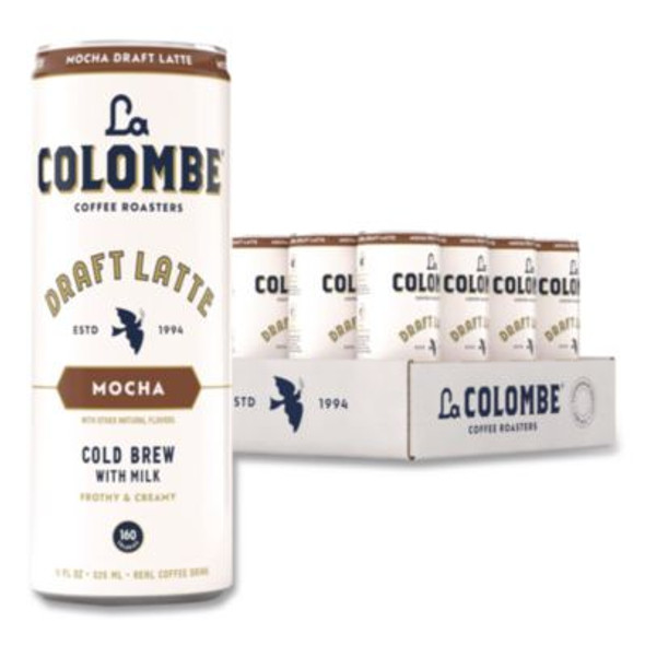 Draft Latte Cold Brew, Mocha Latte, 11 Oz Can, 12/Carton