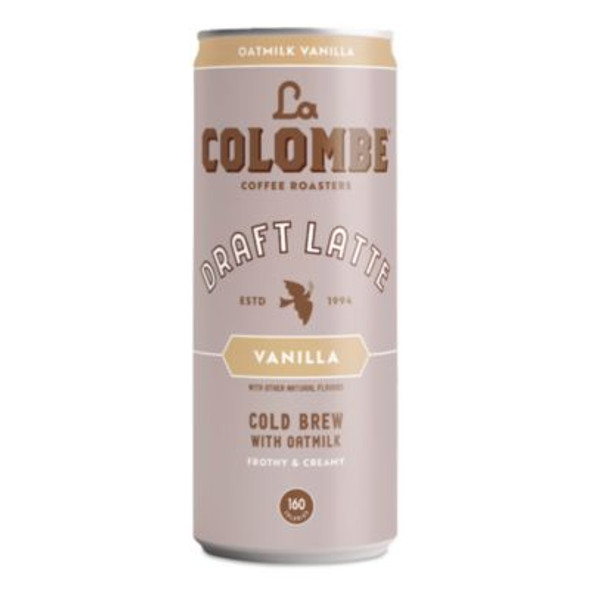 Draft Latte Cold Brew, Vanilla Latte With Oat Milk, 11 Oz Can, 12/Carton