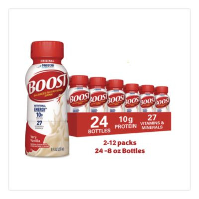 Original Nutritional Drink, Very Vanilla, 8 Oz Bottle, 24/Carton
