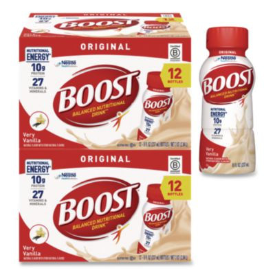 Original Nutritional Drink, Very Vanilla, 8 Oz Bottle, 24/Carton