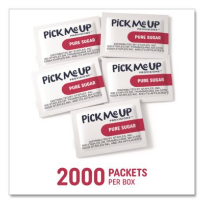 Pure Sugar Packets, 0.1 Oz, 2,000/Box