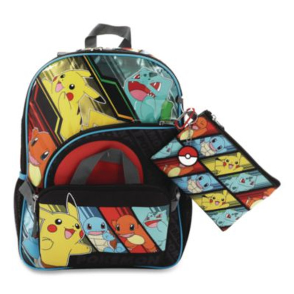 Pokemon Kids 5-Piece Backpack Set, Multicolor