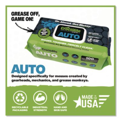 Auto Cleaning Cloths, 10 x 15, White, 100/Pack