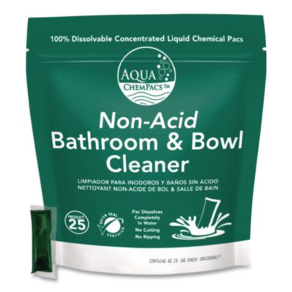 Non-Acid Bathroom And Bowl Cleaner, Lavender Scent, 6 g Packet, 80 Packets/Bag, 4 Bags/Carton