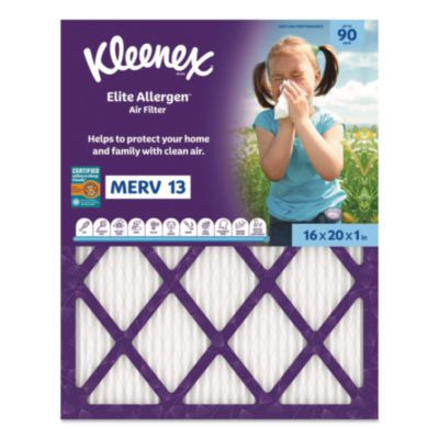 Elite Allergen Air Filter, Merv 13, 16 x 20, 6/Carton
