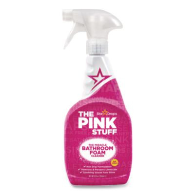 Miracle Bathroom Foam Cleaner, Fruity Scent, 25.4 Oz Trigger Spray Bottle, 4/Carton