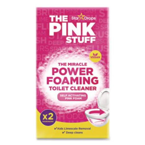 Miracle Foaming Toilet Powder, Fruity Scent, 3.5 Oz Packet, 2 Packets/Box, 10 Boxes/Carton