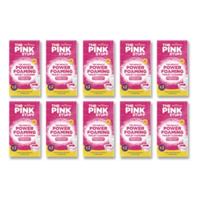 Miracle Power Foaming Toilet Cleaner, Fruity Scent, 3.5 Oz Packet, 2 Packets/Box, 10 Boxes/Carton