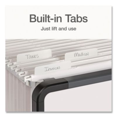 Ready-Tab Reinforced Hanging File Folders, Letter Size, 1/3-Cut Tabs, White, 20/Box