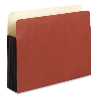 Watershed Recycled File Pocket, 5.25" Expansion, Letter Size, Brown, 10/Box