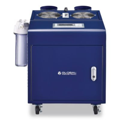 Ultrasonic Humidifier, Cool Mist With Dual Output, 53 Pt Tank Capacity, 18.25 x 24.75 x 22.25, Blue