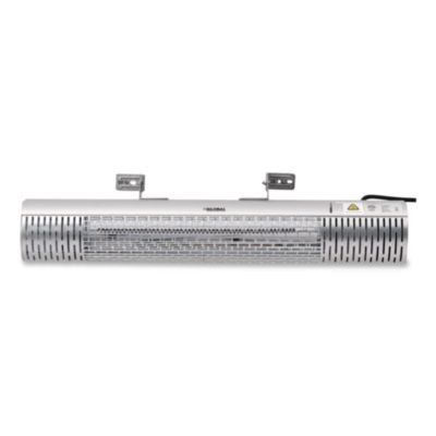 Infrared Patio Heater With Remote Control, 1,500 W. 30.75 x 5 x 5.38, Silver