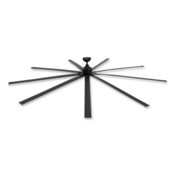 Industrial Ceiling Fan, 108", 6 Speeds, 20,000 Cfm, Black