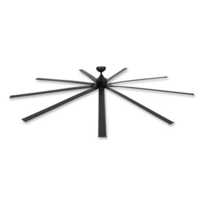 Industrial Ceiling Fan, 108", 6 Speeds, 20,000 Cfm, Black