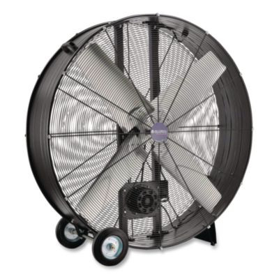 48" Portable Drum Blower Fan, 2 Speeds, Black