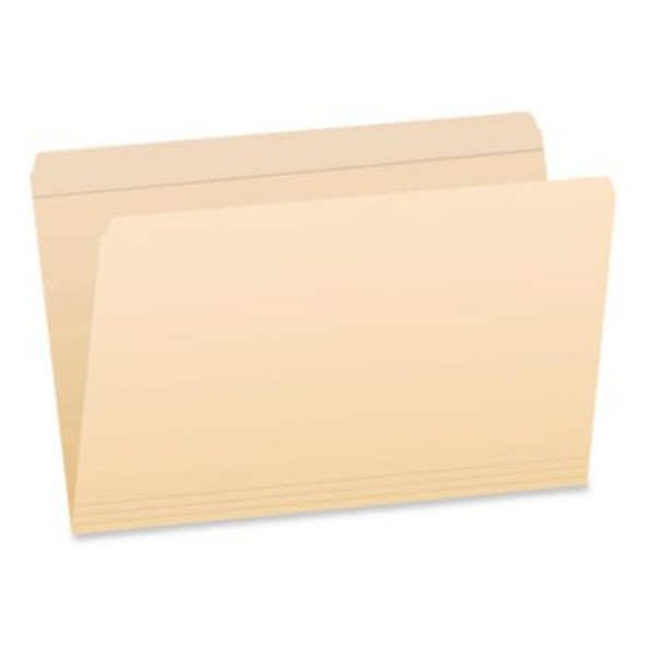 Manila File Folders, Straight Tabs, Legal Size, 0.75" Expansion, Manila, 100/Box