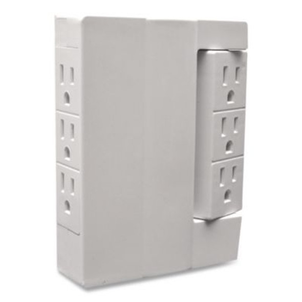 6 Outlet Swivel Wall Tap, White