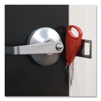 Hotel Door Lock, Red/Silver