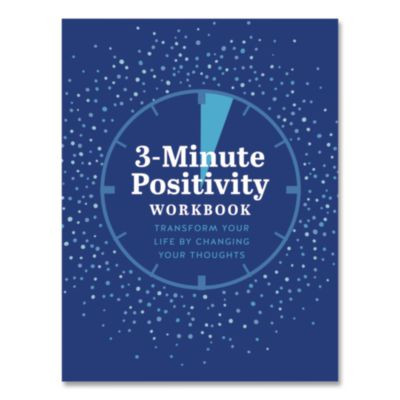 Guided Journal: 3-Minute Positivity - Transform Your Life By Changing Your Thoughts, Blue Cover, (96) 8 x 6 Sheets