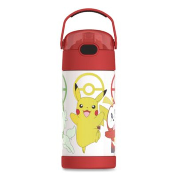 Funtainer Pokemon Stainless Steel Vacuum Insulated Water Bottle, 12 Oz, Multicolor