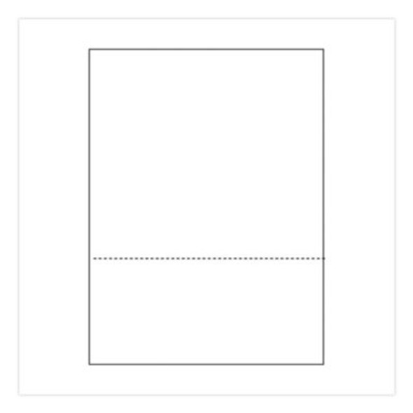 Perforated Laser Cut Sheets, 92 Bright, Micro-Perforated 3.67" From Bottom, 20 Lb Bond Weight, 8.5 x 11, White, 500/Ream