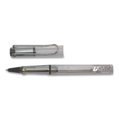 Safari Rollerball Pen, Stick, Medium, Black Ink, Vista Transparent/Black Barrel