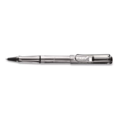 Safari Rollerball Pen, Stick, Medium, Black Ink, Vista Transparent/Black Barrel