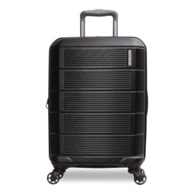 Stratum 2.0 Hardside Spinner Suitcase, 15 x 9.5 x 22, Jet Black