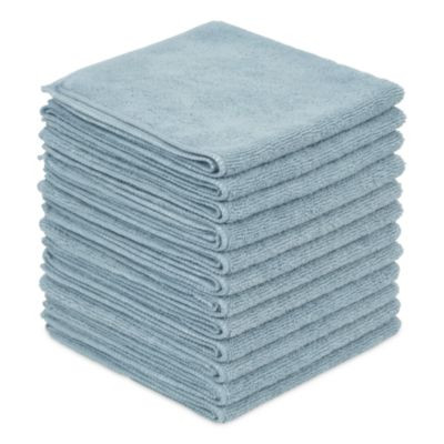 Microfiber Cleaning Cloths, 12 x 12, Blue, 12/Pack