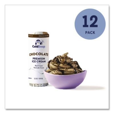 Ice Cream Pod, Chocolate, 5.2 Oz Single Serve Pod For Coldsnap Machine, 12/Carton