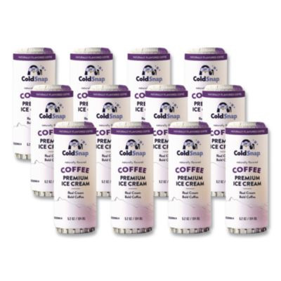 Ice Cream Pod, Coffee, 5.2 Oz Single Serve Pod For Coldsnap Machine, 12/Carton