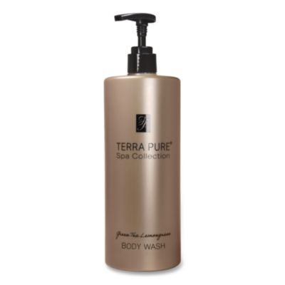 Terra Pure Body Wash Air Pump, Green Tea Lemongrass Scent, 16.23 Oz Bottle