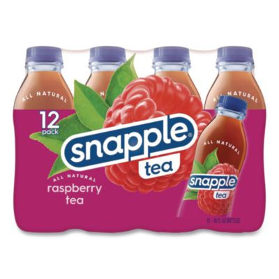 Flavored Tea, Raspberry, 16 Oz Bottle, 24/Carton