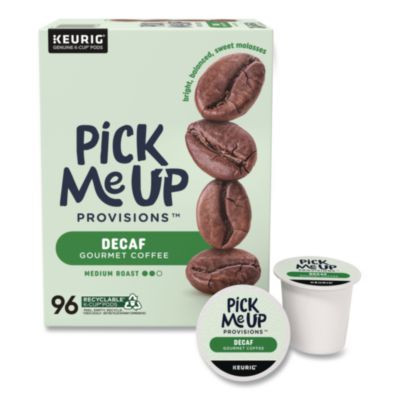 Decaf Coffee K-Cups, Medium Roast, 96/Carton