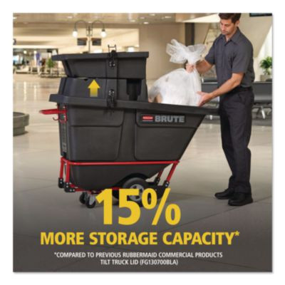 Brute Rotomolded Tilt Truck Lid, 28.85 x 57.10 x 9.7, Black