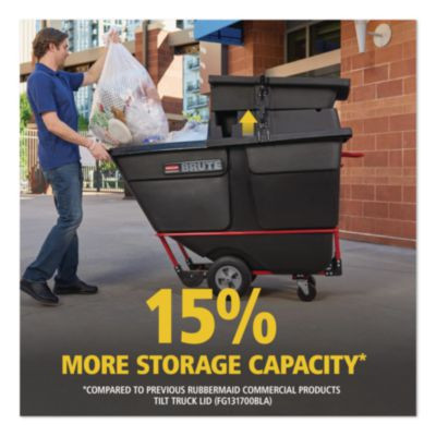 Brute Rotomolded Tilt Truck Lid, 35.01 x 70.7 x 9.5, Black