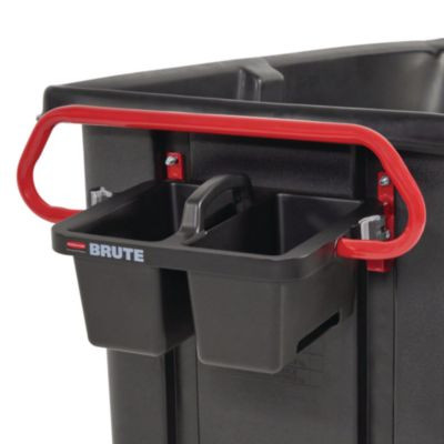 Brute Ergonomic Rotomolded Tilt Truck Handle And Caddy, 25.45 x 25.45 x 15, Red/Black