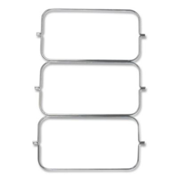 Triple Waste Wire Bag Holder For Rubbermaid Commercial Janitorial And Housekeeping Carts, 3 x 12.5 x 0.13, Steel