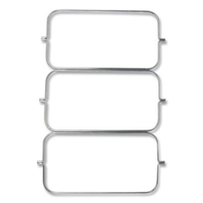 Triple Waste Wire Bag Holder For Rubbermaid Commercial Janitorial And Housekeeping Carts, 3 x 12.5 x 0.13, Steel