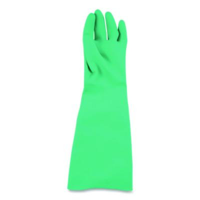 Nitrile Dishwashing Gloves, 21" Long, Large, Green, Pair