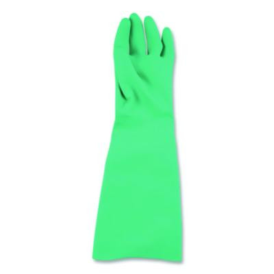 Nitrile Dishwashing Gloves, 21" Long, Medium, Green, Pair