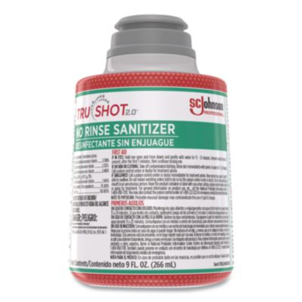 Trushot 2.0 No Rinse Sanitizer, 9 Oz Cartridge, 4/Carton