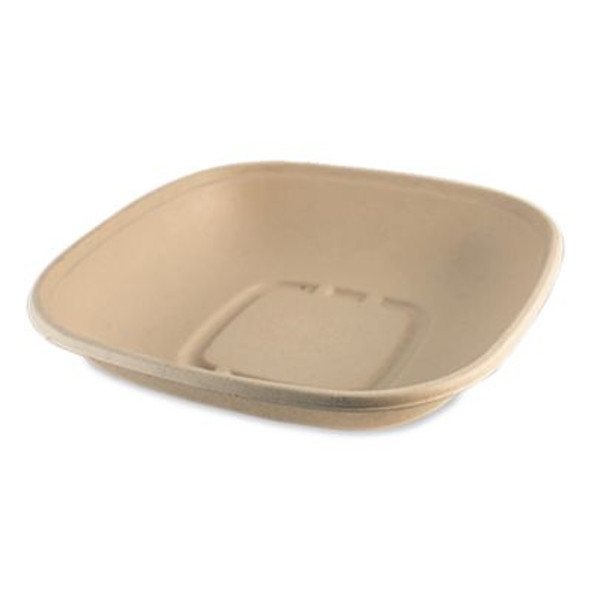 Fiber Bowls, 32 Oz, 8.3 x 8.3 x 1.8, Natural, Paper, 400/Carton