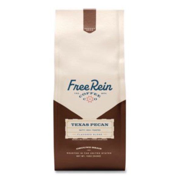 Free Rein Ground Coffee, Texas Pecan, 12 Oz Bag