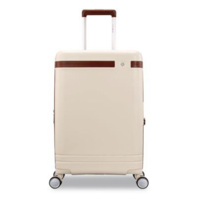 Virtuosa Hardside Spinner Suitcase, 10 x 14.5 x 20.5, Off White