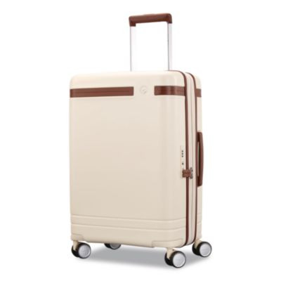 Virtuosa Hardside Spinner Suitcase, 10 x 14.5 x 20.5, Off White